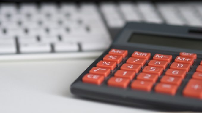 Calculator and computer keyboard