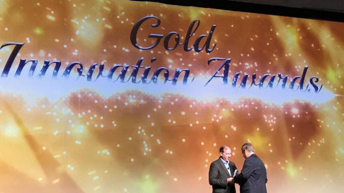 Gold Innovation Award accepted by Russ Watson