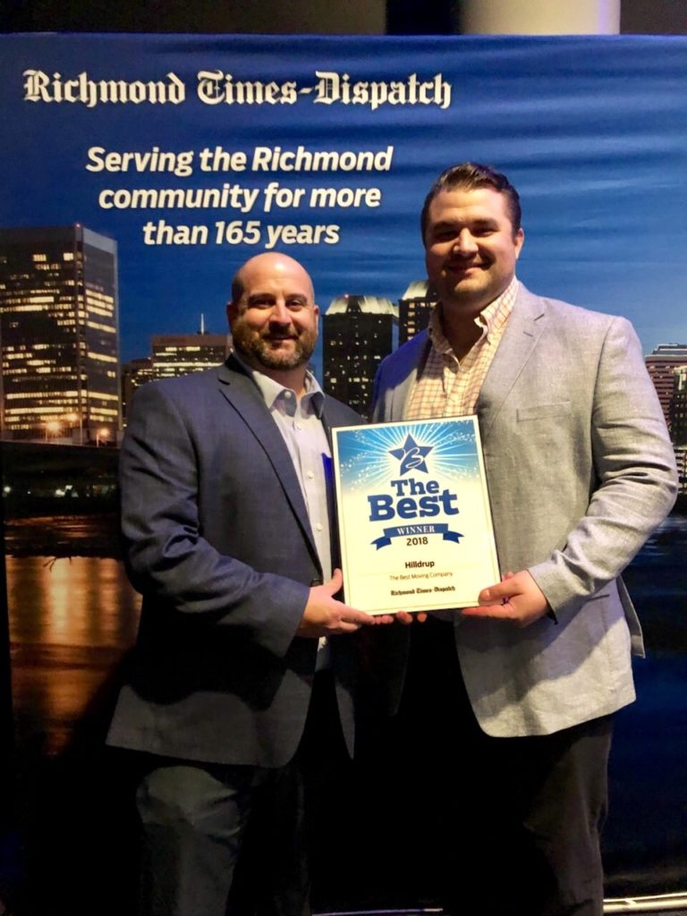 Hilldrup Voted “Best Moving Company” by Richmond TimesDispatch Hilldrup