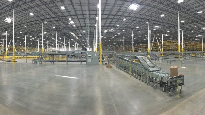 The inside of HD Supply's warehouse in Atlanta