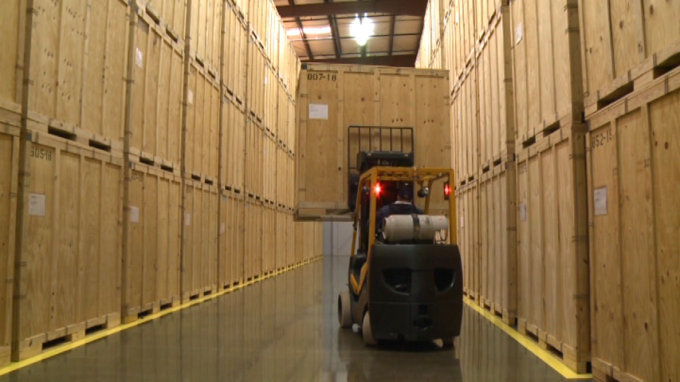 Climate Controlled Storage in our Warehouse