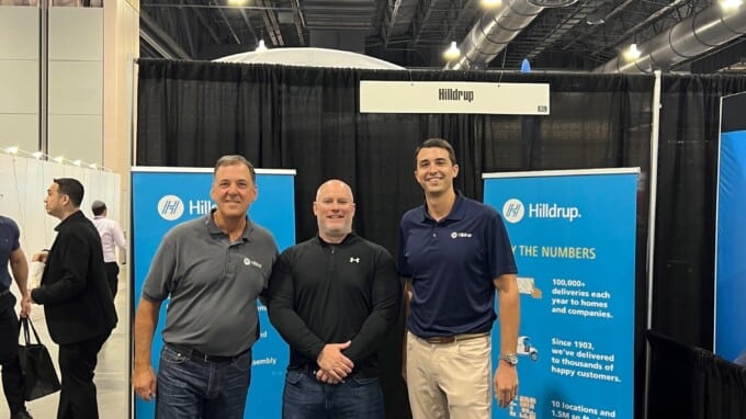 Bob, Jimmy and Charlie at Home Delivery World USA in Philadelphia.