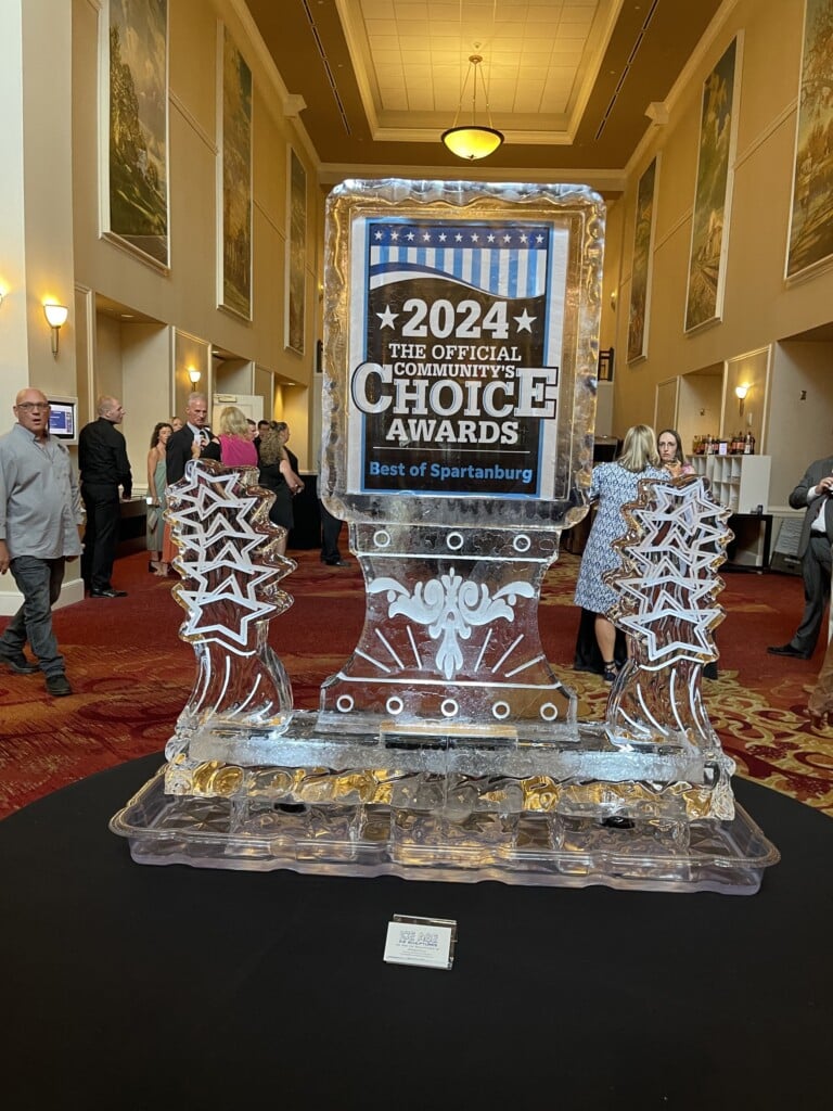 2024 Best of Spartanburg ice sculpture 