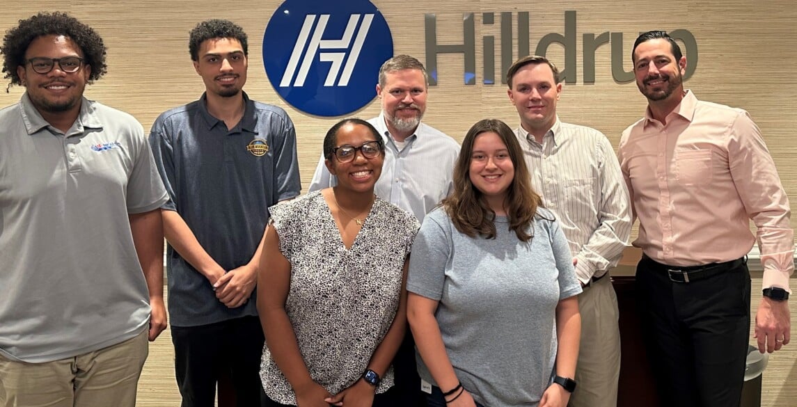 Hilldrup's 2024 Interns with senior management members.