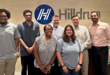 Hilldrup's 2024 Interns with senior management members.