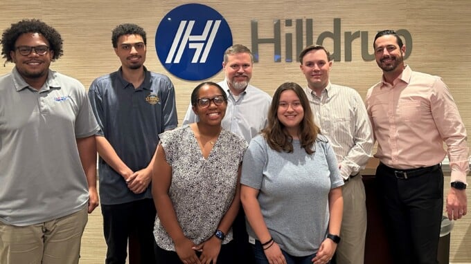 Hilldrup's 2024 Interns with senior management members.