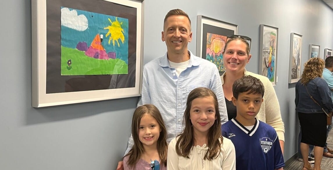 Stafford County family visits Hilldrup HQ for 2024 art show