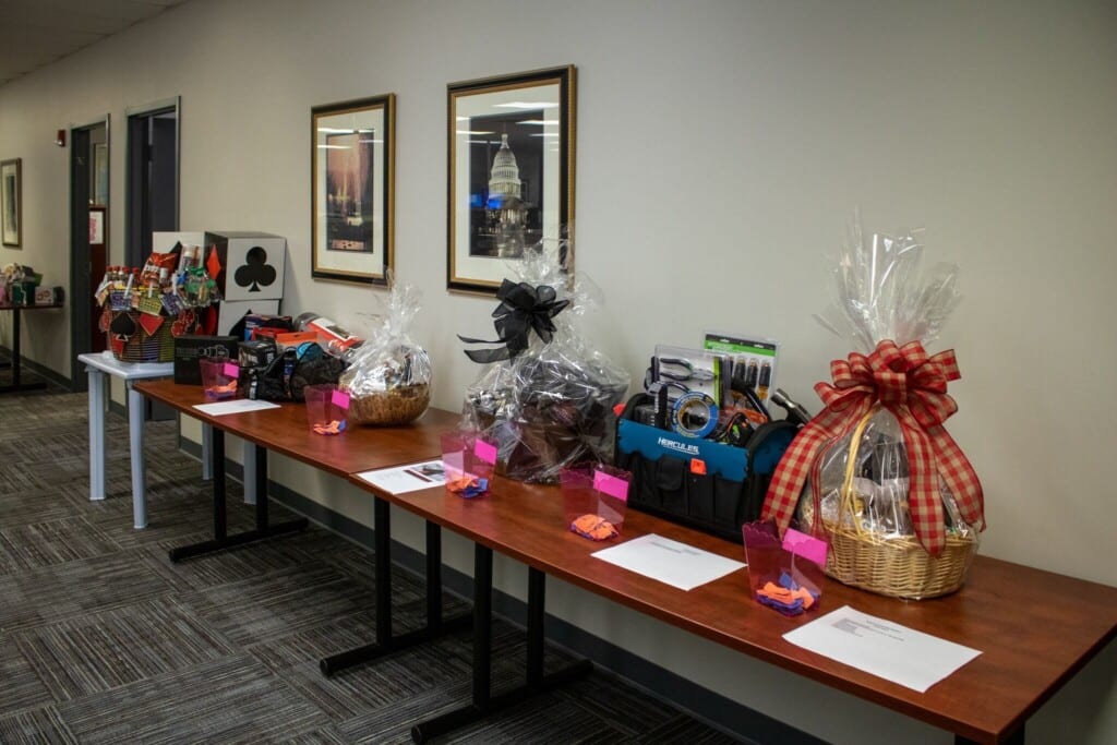 RUW raffle baskets for 2024 